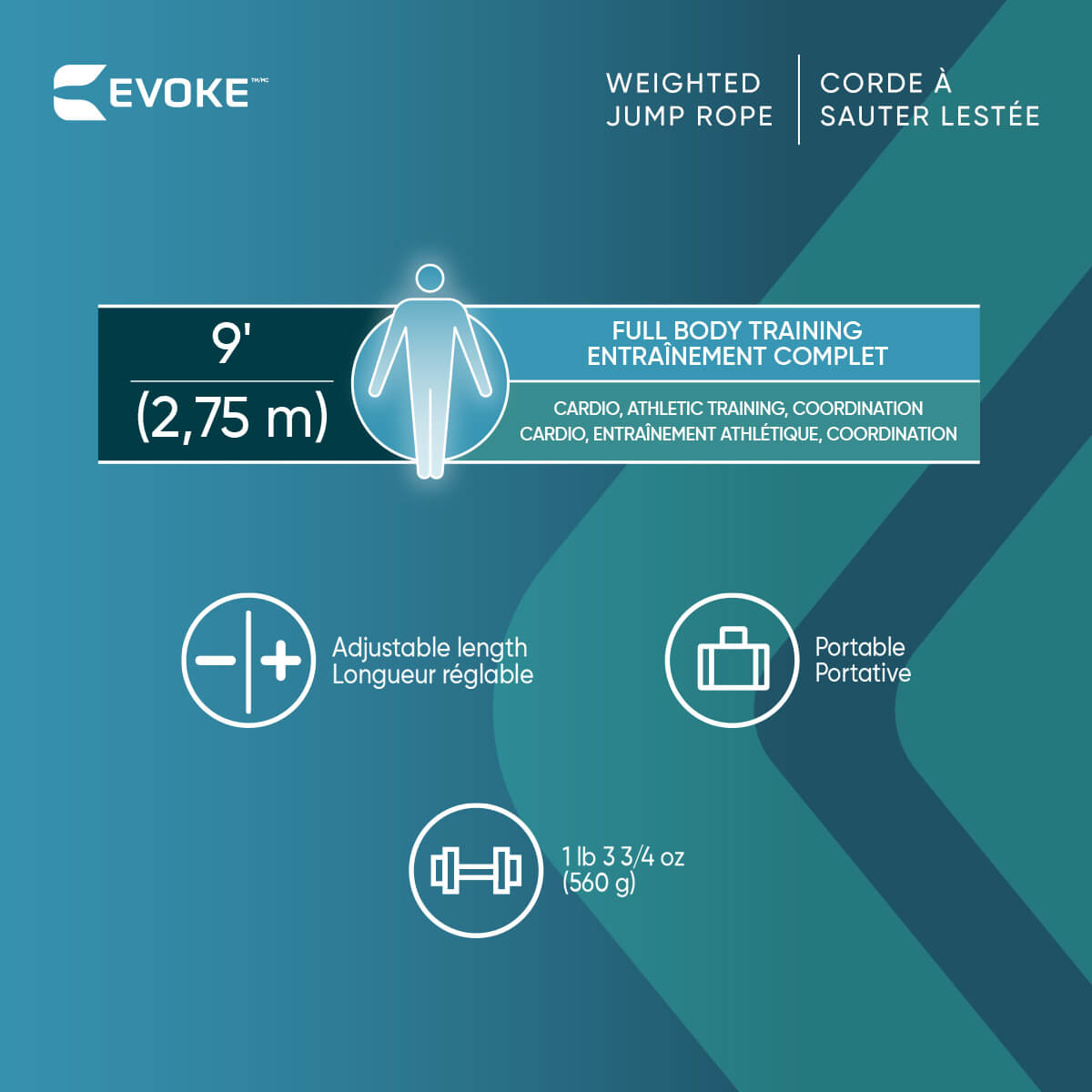 Weighted Jump Rope – Evoke Wellness - Main Image