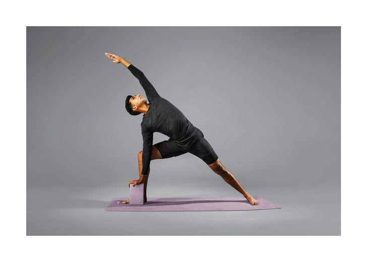 Ensemble de yoga pour débutants, tapis en élastomère thermoplastique, gris