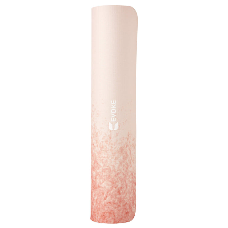 Tpe Printed Yoga Mat With Strap - Coral