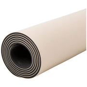 Rubber Yoga Mat With Strap - Beige