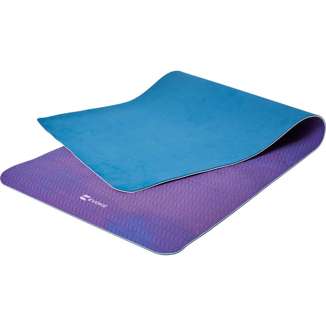 Splash Yoga Mat Purple Teal Evoke Wellness