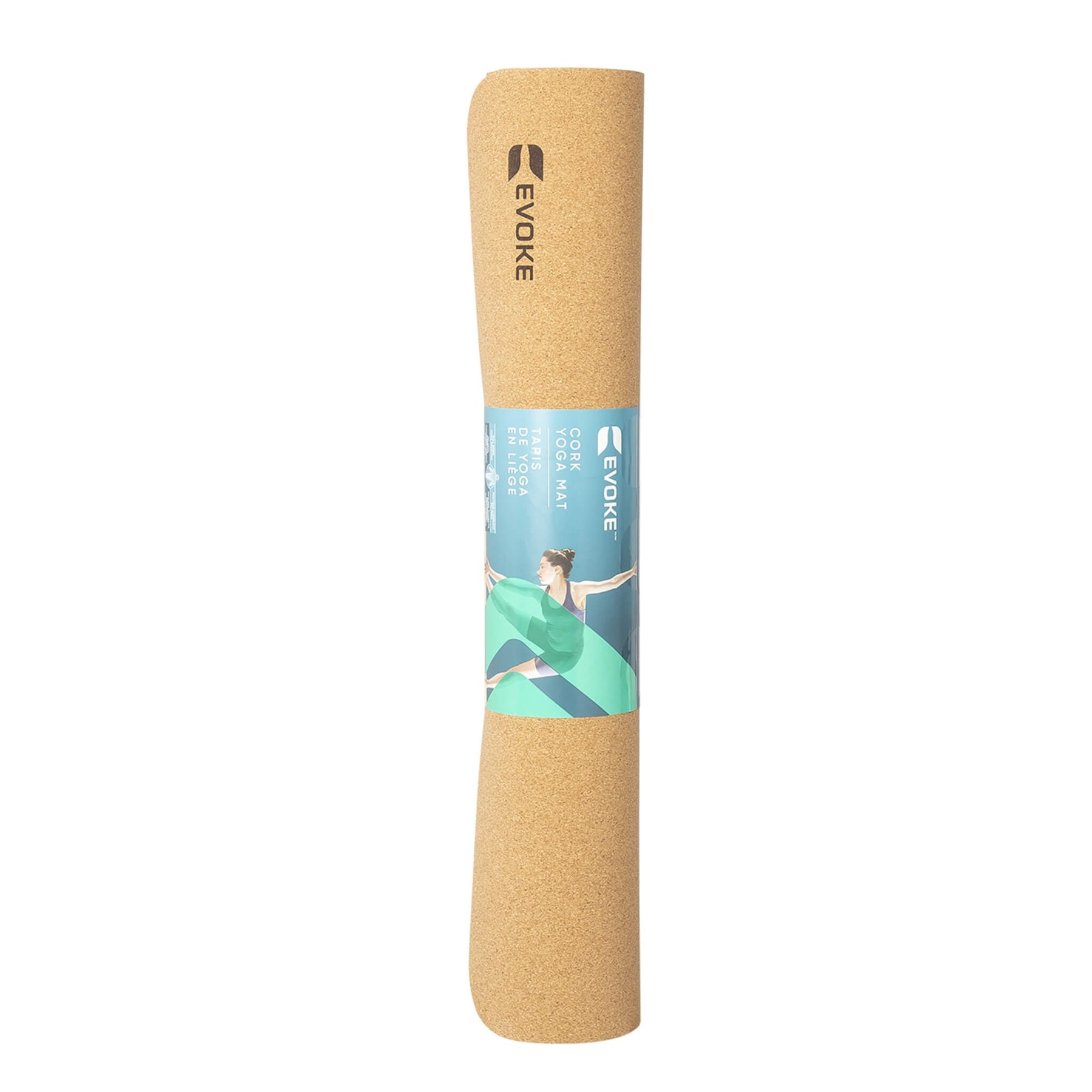 *NEW* THE FLOW 4mm thick Double-Sided Cork Yoga Mat (72” x 26”) 100% Eco  Friendly Cork & Rubber with Carrying Strap, Non-slip & Sweat-Resistant for