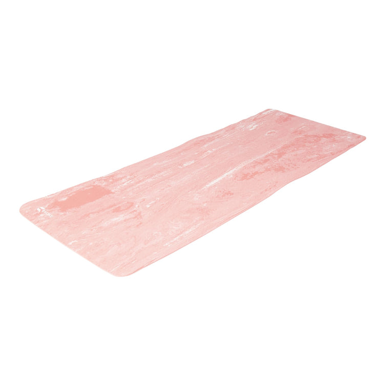 Tapis de yoga avec motifs marbrés - rose